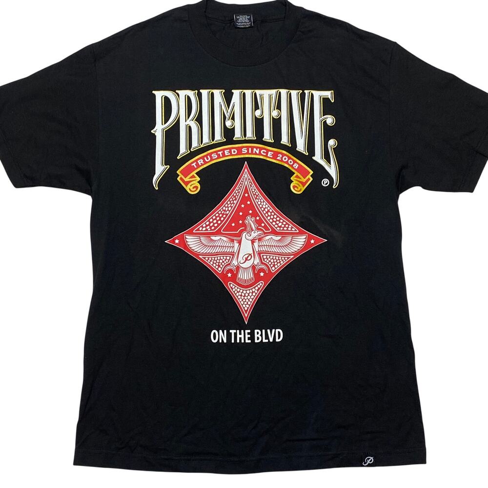 Primitive Skateboarding "On the Blvd" T-Shirt Mens Large Black